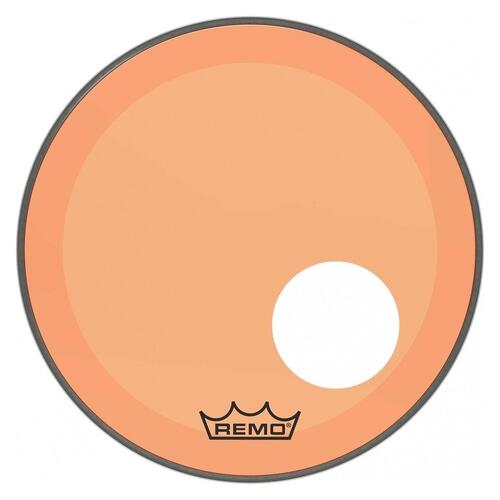 Image 1 - Remo P3 Resonant Colortone Orange Bass Drum Heads, Ported